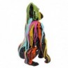 Figure de gorille de graffiti multicolore en résine 23 * 12 * 13cm Figure animale