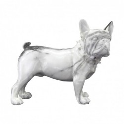 Figurine bouledogue français en résine blanche 19 * 10 * 23cm figurine chien