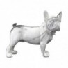 Figurine bouledogue français en résine blanche 19 * 10 * 23cm figurine chien