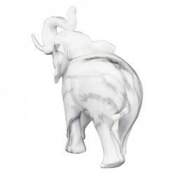 Figurine d'éléphant blanc en résine 19 * 9 * 23cm Figurine d'éléphant