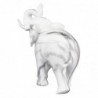 Figurine d'éléphant blanc en résine 19 * 9 * 23cm Figurine d'éléphant