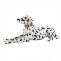 Figurine de chien dalmatien blanc en résine 16 * 14 * 37cm figurine de chien