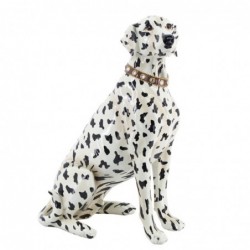 Figurine de chien dalmatien en résine blanche Figurine de chien 39 * 18 * 27cm