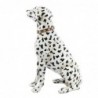 Figurine de chien dalmatien en résine blanche Figurine de chien 39 * 18 * 27cm