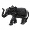 Figurine d'éléphant en résine noire Figurine d'éléphant 19 * 12 * 29cm