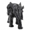 Figurine d'éléphant en résine noire Figurine d'éléphant 19 * 12 * 29cm