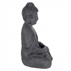 Figure de Bouddha en résine grise 41 * 21 * 30cm Figure de Bouddha