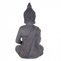 Figure de Bouddha en résine grise 67 * 30 * 41cm Figure de Bouddha