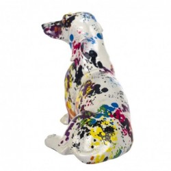 Figurine de chien multicolore en résine 17*11*21cm