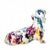 Figurine de chien multicolore en résine 17*11*21cm