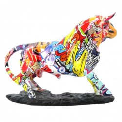 Figurine animale multicolore en résine 21 * 12 * 27cm