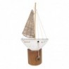 Modèle de bateau en bois multicolore 37 * 5 * 17cm