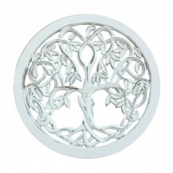 By SIGRIS Porneau arbre de vie bois blanc 30x1x30cm pendentif mandalas décoratif mur de mandalas décoratifs