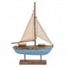 By SIGRIS Boîtier bleu de voilier 55x9x36cm modèle de bateau à voile voilier