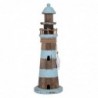 By SIGRIS Phare d'Adorno Brown Sea Wood 37x12x12cm Figure Marinee