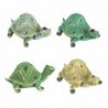 Grande tortue 4 couleurs comprend 4 unités de figurines animales Collection tropicale