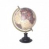 By SIGRIS Globe Metal Brown World 34 * 20 * 22cm