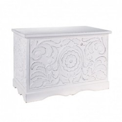 By SIGRIS Baul blanc Bois Stockage 48 * 40 * 75cm Tronc