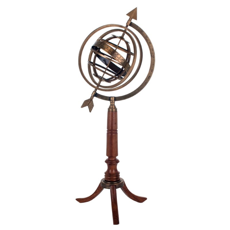 By SIGRIS Sphère Armillary Golden Golden 59 * 20 * 20cm Figure