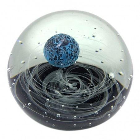 By SIGRIS Pisappel Noir Verre Verre 9x11x11CM Accueil Decor Office Papapeles et maison