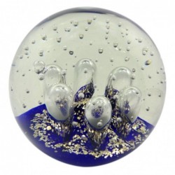 By SIGRIS Verre en verre bleu Pisappel 15x15x15cm Accueil Decor Office Papapeles et maison