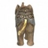 By SIGRIS Figure d'éléphant d'or de la résine 21 * 10 * 25 cm Figure éléphant