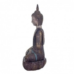 By SIGRIS Figure Bouddha assise Résine grise 38 * 14 * 25 cm de Bouddha