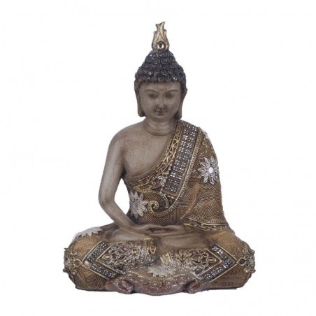 By SIGRIS Figure Figure Résine jaune 20x8x15cm Figure Bouddha Figure Accueil Décoration Résine Figurines pour Jardin