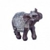 By SIGRIS Figure Éléphant Noir Résine 9x8x10cm Figure d'éléphant Home Décor Figurines de résine pour jardin