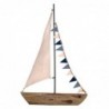 Voilier Brown Brown | Modèle de bateau Mockup Woodboat 37x5x25cm