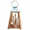 Wood Brown Sailor Lantern | Figure Marinera Appliquer des ornements nautiques muraux 32x20x20cm