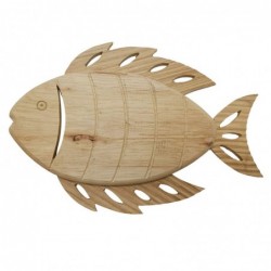 Poisson brun en bois |...