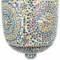 Lampe de plafond marocain Verre en verre multicolore | Lampe de toit Lampe Night Mesh Lampes Morocha 50x28x28cm