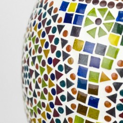 Lampe de plafond marocain Verre en verre multicolore | Lampe de toit Lampe Night Mesh Lampes Morocha 30x25x25cm