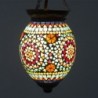 Lampe de plafond marocain Verre en verre multicolore | Lampe de toit Lampe nuit Table de nuit Morochan Lampes 24x16x16cm