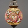 Lampe de plafond marocain Verre en verre multicolore | Lampe de toit Lampe Table de soirée Morochan Lampes 33x28x28cm