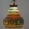 Plafonnier marocain Mutl verre verre | Lampe de toit Lampe Table de nuit Morocci Lampes 40x36x36cm