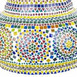 Plafonnier marocain Mutl verre verre | Lampe de toit Lampe Table de nuit Morocci Lampes 40x36x36cm