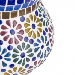 Verre marocaine en verre multicolore | Lampe de bureau Lampe Table de soirée Maroci 15x16x16cm