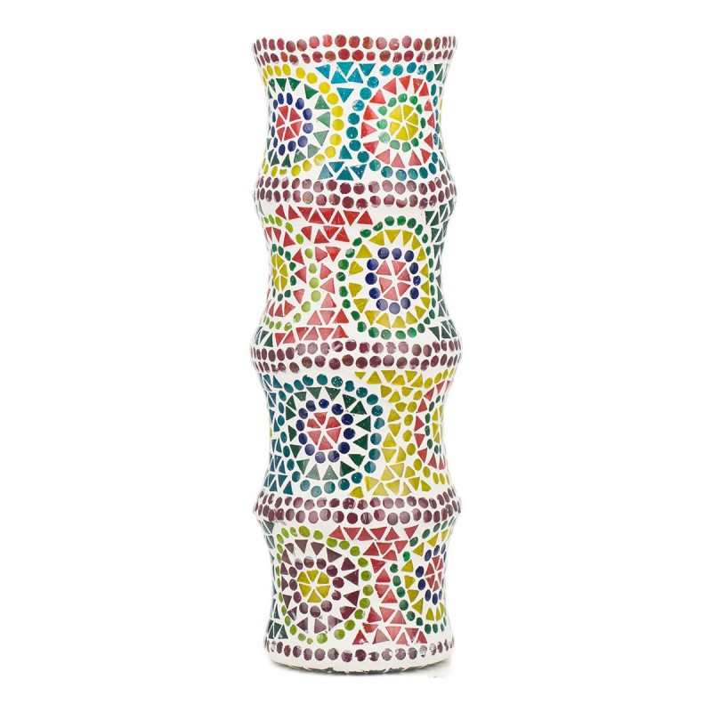 Lampe marocaine Verre de bouteille de verre multicolore | Lampe de bureau Lampe Night Mesh Lampes Morocha 40x13x13cm