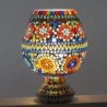 Lampe marocaine Verre en verre de verre multicolore | Lampe de bureau Lampe Table de soirée Morocci Lampes 27x19x19cm