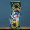 Verre marocaine en verre multicolore | Lampe de bureau Lampe Night Mesh Lampes MaROCI 26X10X10CM