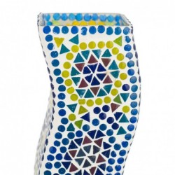 Verre marocaine en verre multicolore | Lampe de bureau Lampe Night Mesh Lampes MaROCI 26X10X10CM