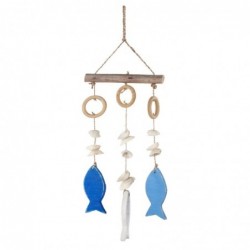 Pendentif marin en bois...