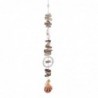 Pendentif marin brun en bois | Pendentif Appliquer des ornements nautiques muraux 110x8x8cm