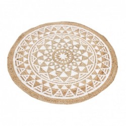 Tapis blanc de 70% coton...