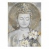 Peinture Gris Peinture Bouddha | Boîte de boîte de décoration de boîte de décoration pour les chambres modernes 100x5x80cm