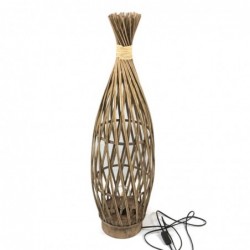 Lampe brun en bois | Lampe...