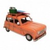 Figure Voiture Vintage Orange Tin and Resine | Modelisme Véhicules terrestres Surf surf 10x8x17cm