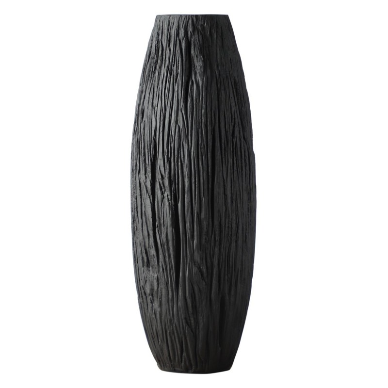 Vase de résine décorative noire | Vase Vase Vase Céramique décorative Céramique 46x16x16cm